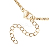 Adjustable 304 Stainless Steel Curb Chain Lariat Necklaces NJEW-JN05857-6