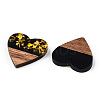 Opaque Resin & Walnut Wood Pendants LS-RESI-TAC0021-73-2