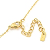 Ion Plating(IP) 304 Stainless Steel Pendants Necklace for Women NJEW-A027-05G-3