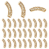 30Pcs Alloy Curved Tube Beads FIND-PH0022-67B-1