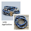 3 Strands 3 Style Natural Blue Spot Jasper Beads Strands G-YS0001-03-6