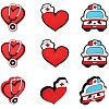 9Pcs 3 Style Hospital Theme Food Grade Eco-Friendly Silicone Focal Beads SIL-CA0001-35-1