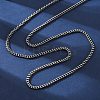 2.5MM 304 Stainless Steel Wheat Chain Necklaces NJEW-Q013-15A-4