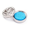304 Stainless Steel Magnetic Diffuser Locket Aromatherapy Essential Oil Buckle AJEW-M027-05P-5