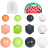 Summer Theme Silicone Focal Beads SIL-SC0002-71-6