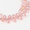 Electroplate Glass Beads Strands EGLA-J068-AB04-1
