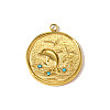 304 Stainless Steel Rhinestone Pendants STAS-OY010-23G-1