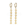 304 Stainless Steel Tassel Hoop Earrings WG88F28-02-2