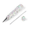 Fishtail Resin & Polymer Clay Pave Rhinestone Ball-Point Pen AJEW-T013-05H-3
