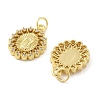 Brass Micro Pave Cubic Zirconia Pendants KK-C092-19C-G-2
