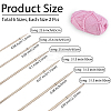 12 Bags 6 Styles Steel Wire Stainless Steel Circular Knitting Needles and Random Color Plastic Tapestry Needles TOOL-DJ0001-23-2
