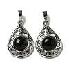 Natural Obsidian Pendants G-Q158-05P-24-1