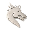 201 Stainless Steel Pendants STAS-R136-28P-1