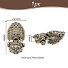 1Pc Tibetan Style Brass Shackle Clasps KK-NB0003-67B-2