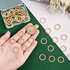 50Pcs Tibetan Style Brass Link Rings KK-PH0004-06-6