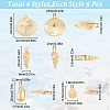 4 Styles Alloy Pendants FIND-SC0012-74-2