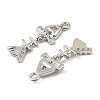 Brass Micro Pave Cubic Zirconia Pendants KK-C107-16P-2