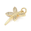 Rack Plating Brass Micro Pave Cubic Zirconia Pendants KK-H509-10G-02-2