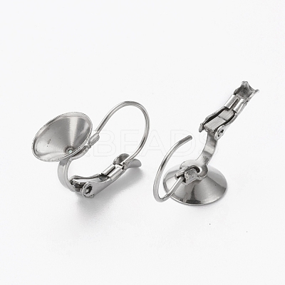 304 Stainless Steel Leverback Earring Findings STAS-L253-006A-P-1