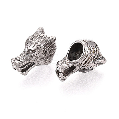 304 Stainless Steel European Style Large Hole Beads STAS-T072-143P-1