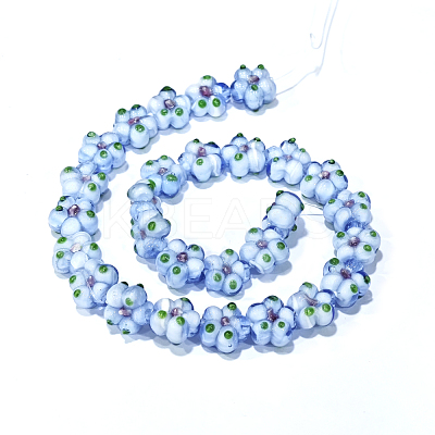 Handmade Lampwork Beads Strands LAMP-D015-08G-1