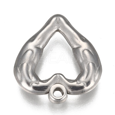 Non-Tarnish 304 Stainless Steel Open Pendants STAS-I105-09P-C-1