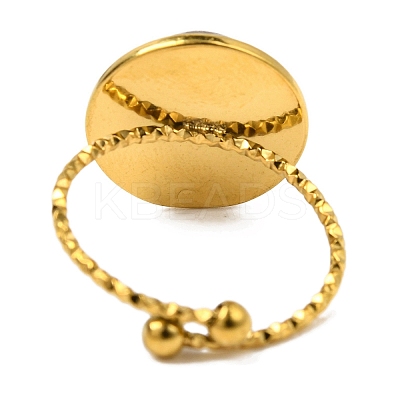 Round Natural Tiger Eye Finger Rings RJEW-Q822-46G-02-1