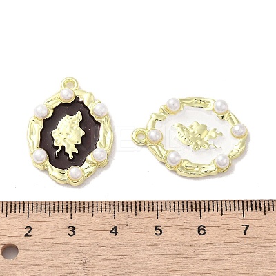 Rack Plating Spray Painted Alloy Pendants FIND-C049-08G-1