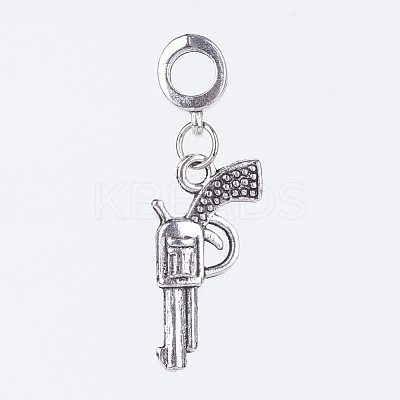Tibetan Style Alloy European Dangle Charms X-PALLOY-JF00344-01-1