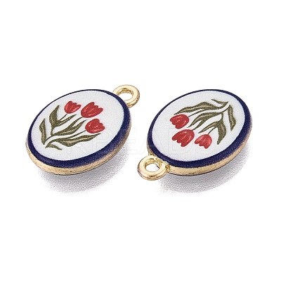Valentine's Day Printed Alloy Pendants PALLOY-SZC0008-05K-1