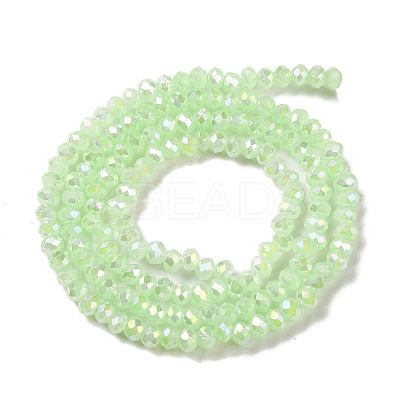 Baking Electroplate Glass Beads Strands DGLA-A039-J4mm-B10-1