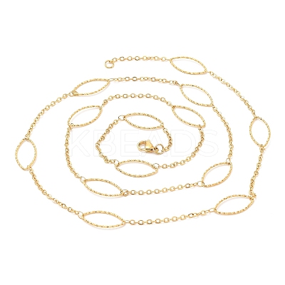 Ion Plating(IP) 304 Stainless Steel Necklaces STAS-D084-29G-1