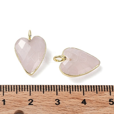 Natural Rose Quartz Pendants G-G012-11G-02-1