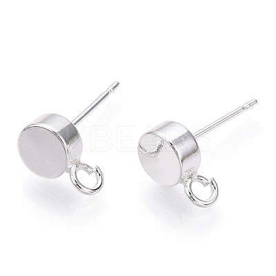 Brass Stud Earring Findings KK-T038-293S-1
