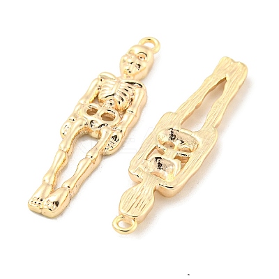 Halloween Themed Brass Pendants KK-L211-012G-03-1