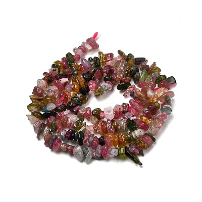 Natural Multicolor Tourmaline Beads Strands G-F328-37A-1
