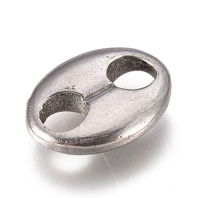 Non-Tarnish 304 Stainless Steel Oval Links Connectors STAS-L247-008P-1
