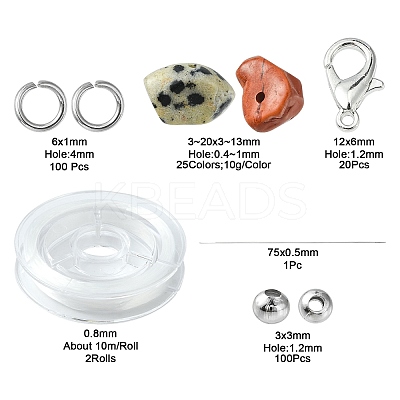 DIY Mixed Stone Bracelet Making Kit DIY-FS0003-38-1