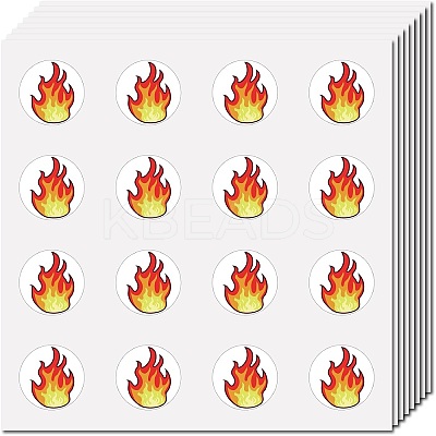 8 Sheets Plastic Waterproof Self-Adhesive Picture Stickers DIY-WH0428-113-1