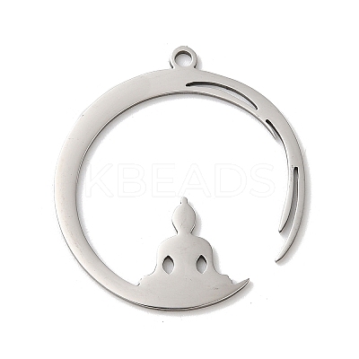 Non-Tarnish 201 Stainless Steel Pendants STAS-B049-12P-1