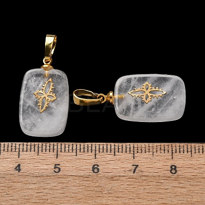 Natural Quartz Crystal Pendants G-G461-07G-07-1