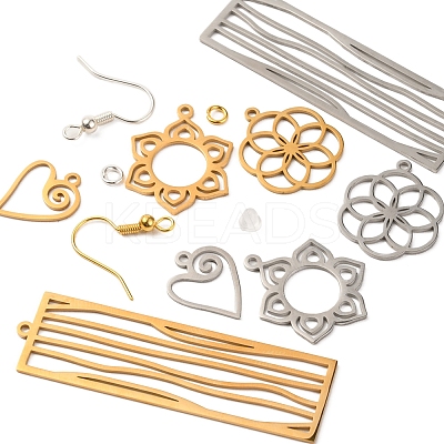 DIY Filigree Earring Making Kit DIY-YW0006-25-1