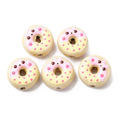 Handmade Porcelain Enamel Beads PORC-K003-09N-1