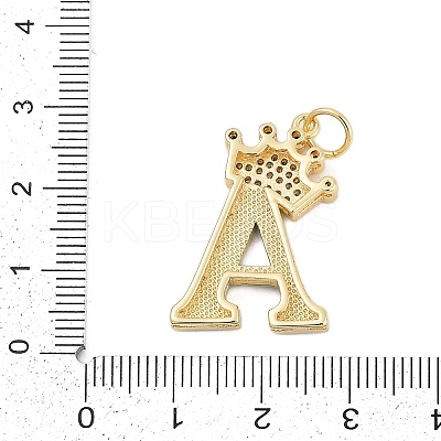 Brass Micro Pave Cubic Zirconia Pendants KK-I723-50G-02-1