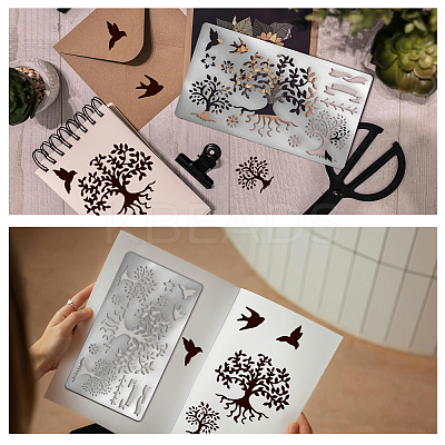 Retro Stainless Steel Metal Cutting Dies Stencils DIY-WH0242-289-1
