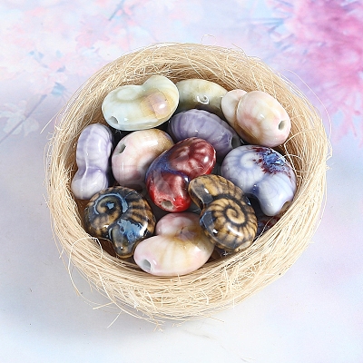 Handmade Porcelain Beads for DIY Bracelet Accessories PW-WG73312-M-1
