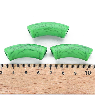 Opaque Crackle Acrylic Beads MACR-S372-001N-007-1