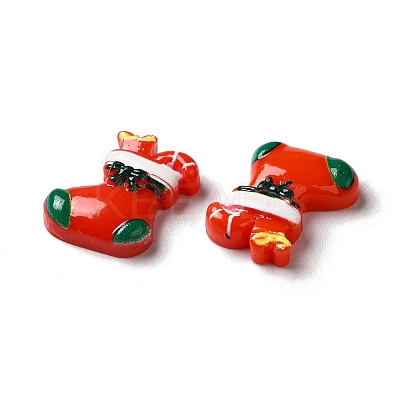 Christmas Opaque Resin Cabochons LS-RESI-K019-31-1
