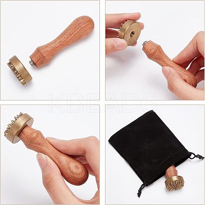 1Pc Brass Stamp Head DIY-OC0008-35A-1