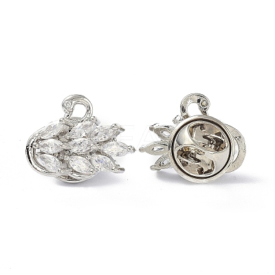 Sparkling Swan Brooch Pin LS-JEWB-K006-03P-1